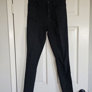 MOTHER Women's Jet Black Skinny Jeans